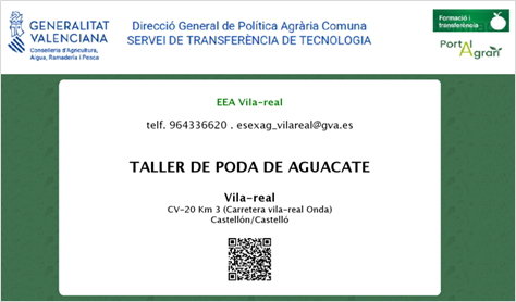 TALLER DE PODA DE AGUACATE 